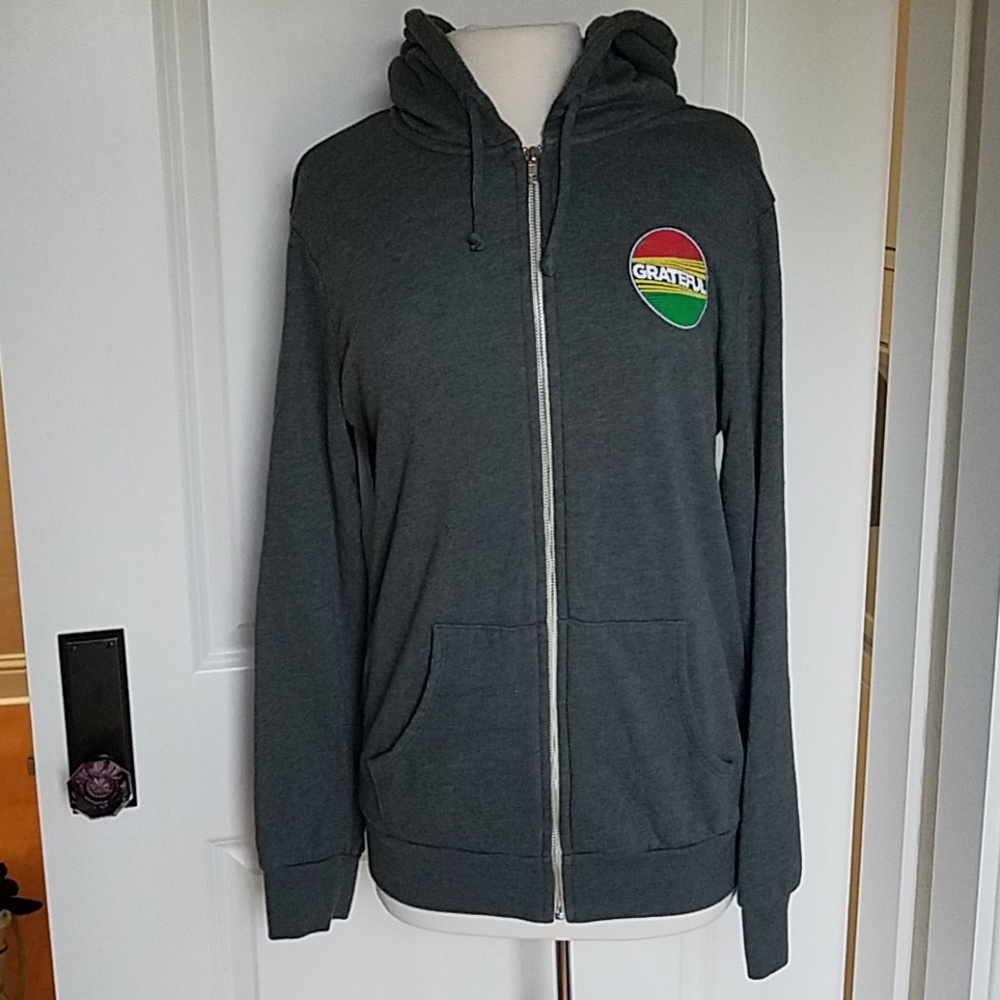Spiritual Gangster Grateful Hoodie Med Gray (Na1)